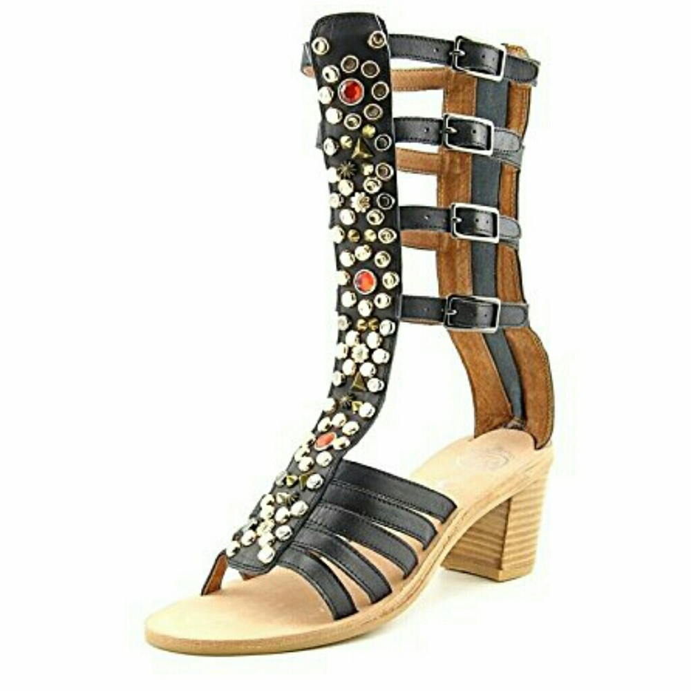 NEW! JEFFREY CAMPBELL KLAMATH BEJEWELED GLADIATORS