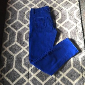 Bright blue Seven7 skinny jeans