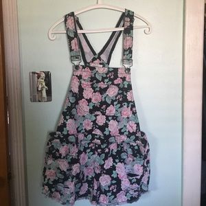 Floral overalls