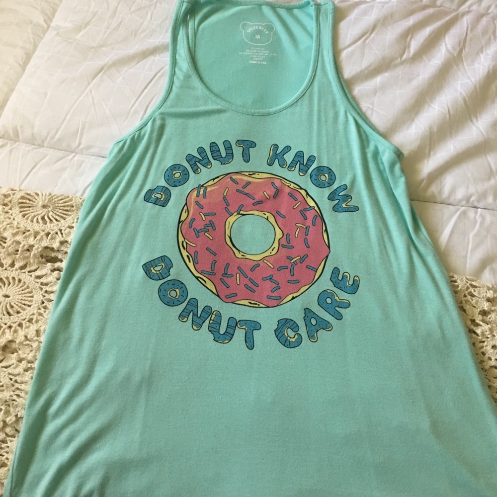 Donut Know Donut Care tank