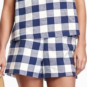 High Waisted Plaid Shorts