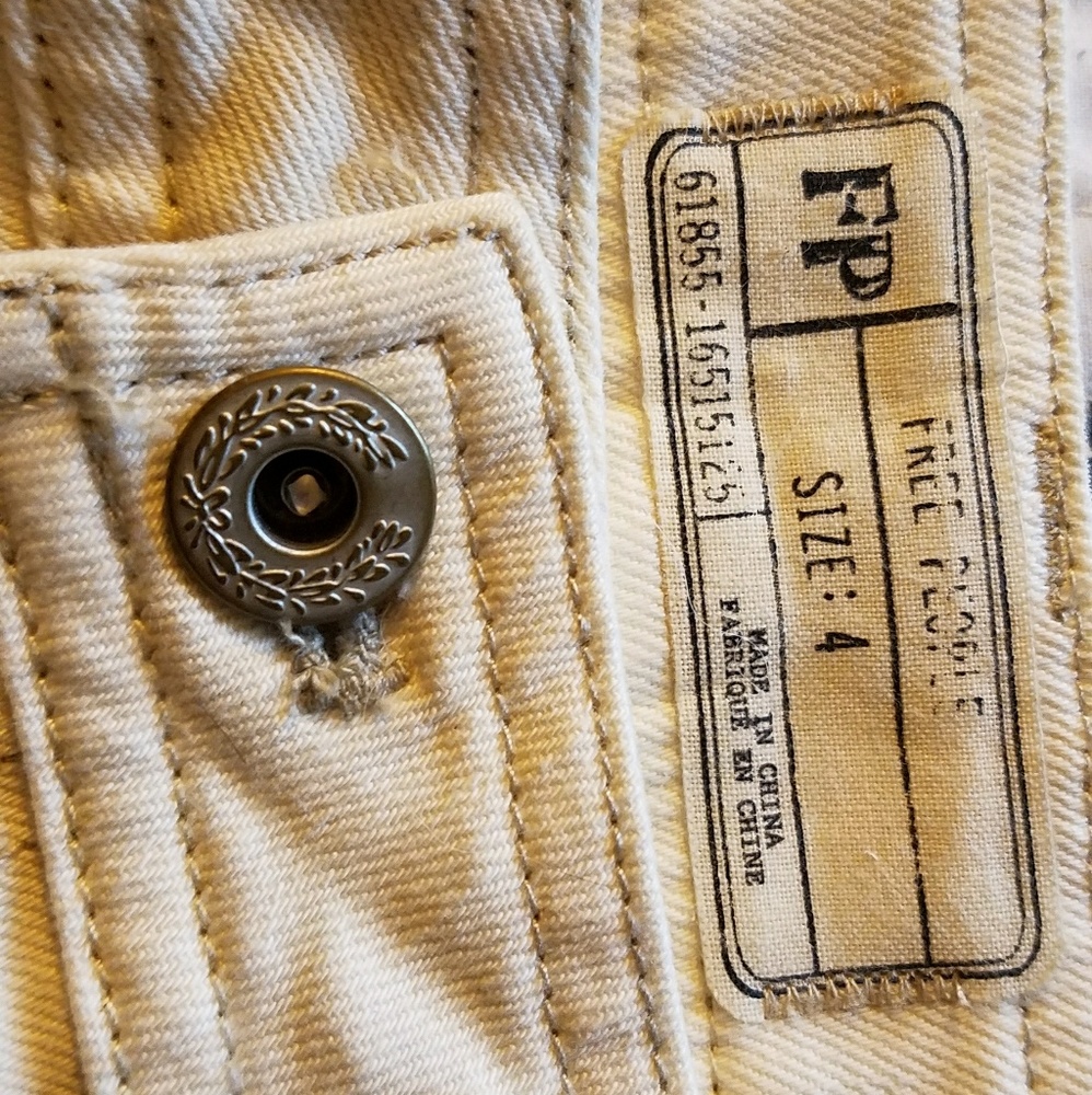 Off white free people distressed jeans
