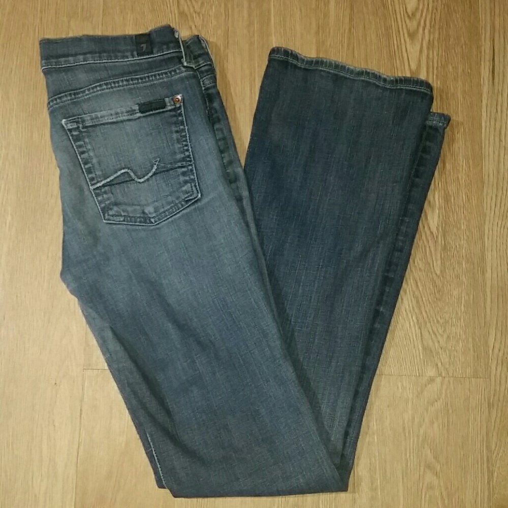 7 for all mankind boot cut jeans - 27