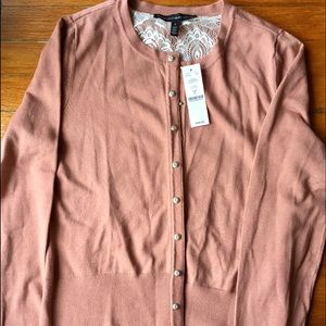 WHBM Dusty rose cardigan