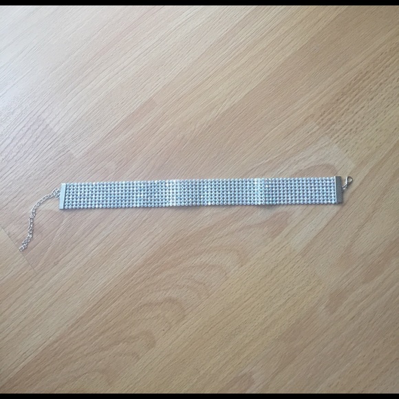 Rhinestone shiny sparkly choker necklace - Picture 3 of 5
