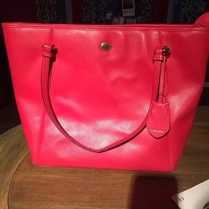 Large Red Coach Purse