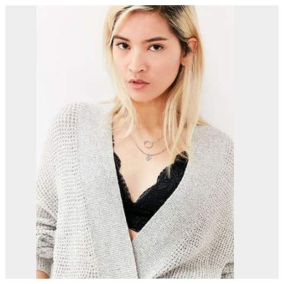 Urban Outfitters Balloon Sleeve Surplice Sweater - Picture 2 of 4