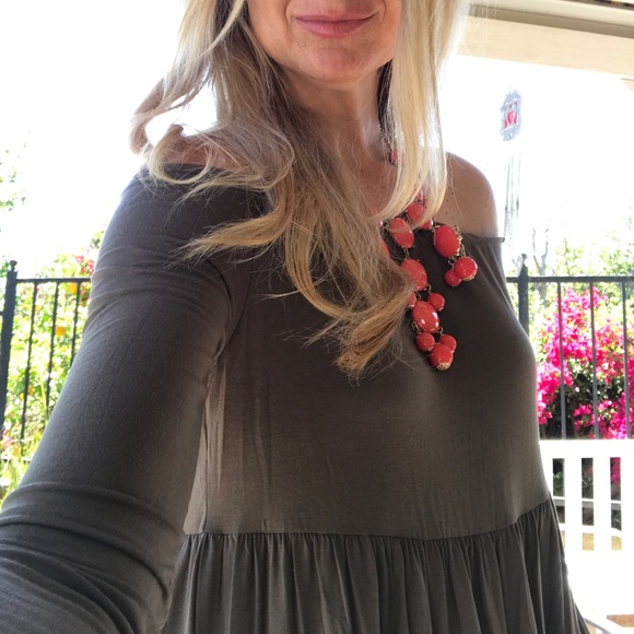 Zoey Bamboo Off the Shoulders Dress 💕 Sale 1 Left - Picture 5 of 8