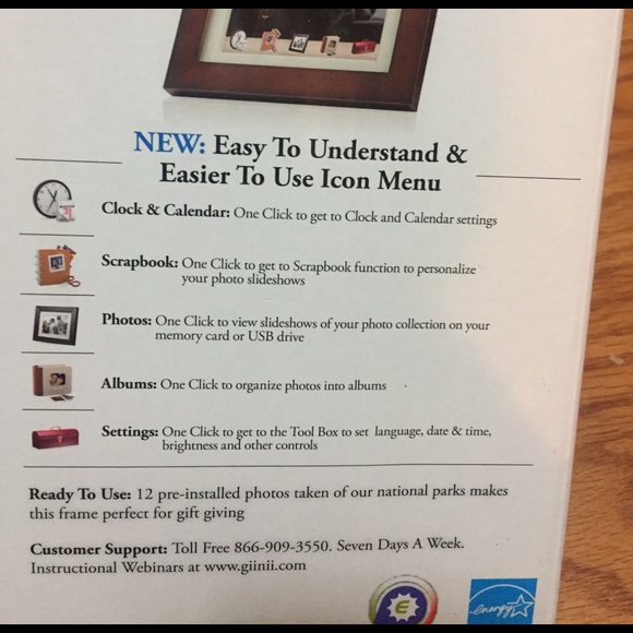 giinii Accents 7 Digital Picture Frame Poshmark