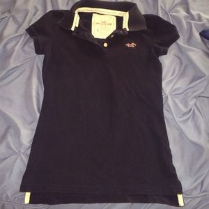 Navy blue hollister polo