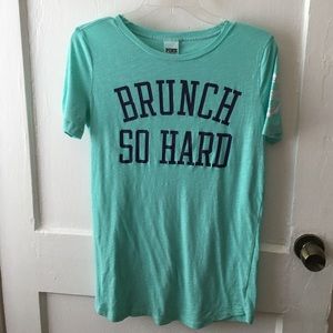 Victoria's Secret PINK shirt "Brunch so hard"