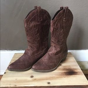 Dark Tan Cowboy Boots