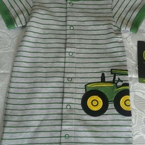 John Deere Baby boy 6/9M onesie.  NWT