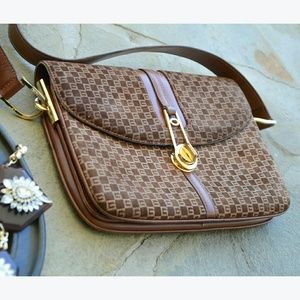 GUCCI . Brown vintage logo shoulder bag