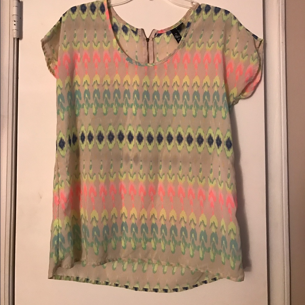 Bright Patterned Blouse