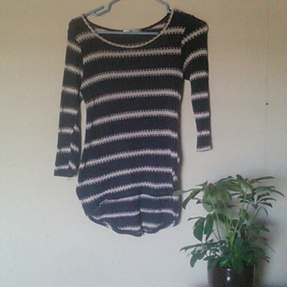 Striped blue sweater