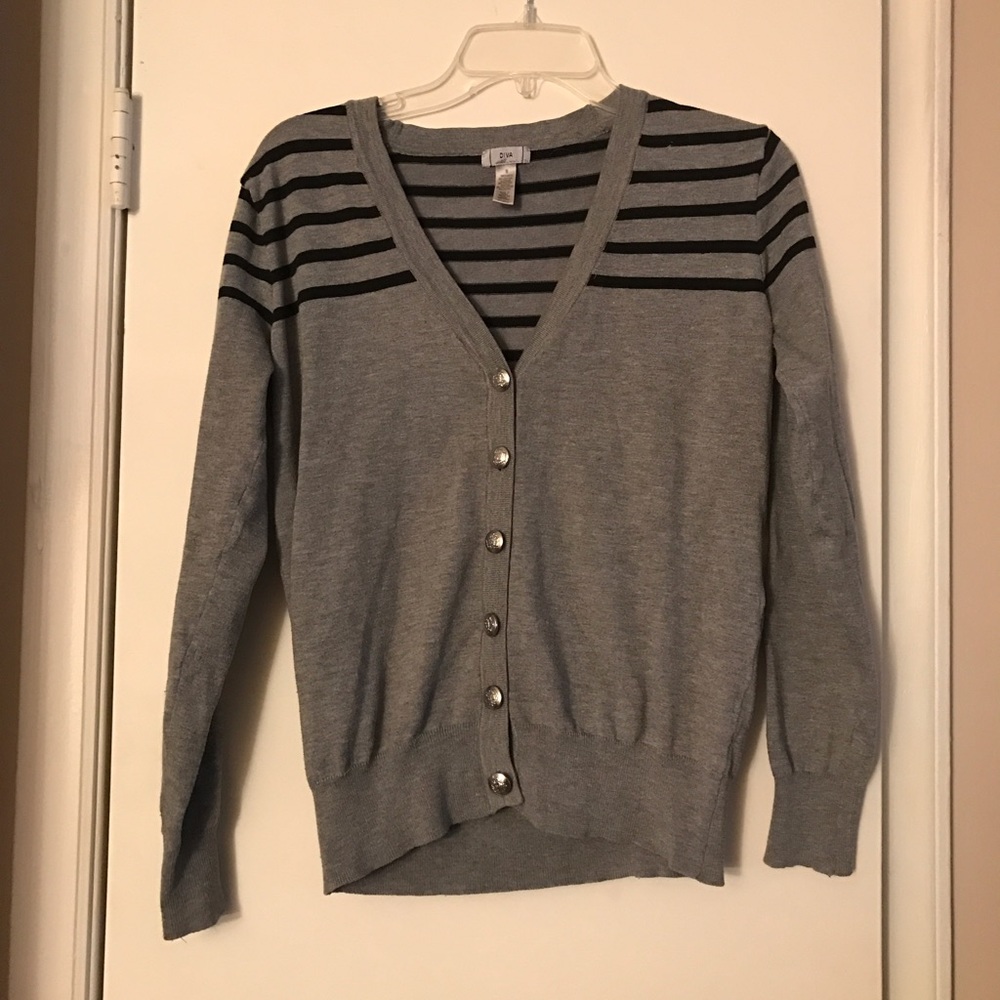 Button Up Prep Cardigan