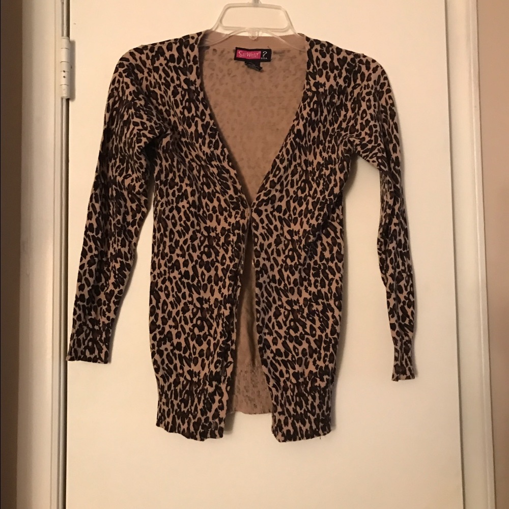 Cheetah Print Cardigan
