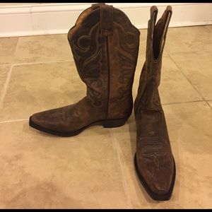 J.B. Dillon genuine cowboy boots.