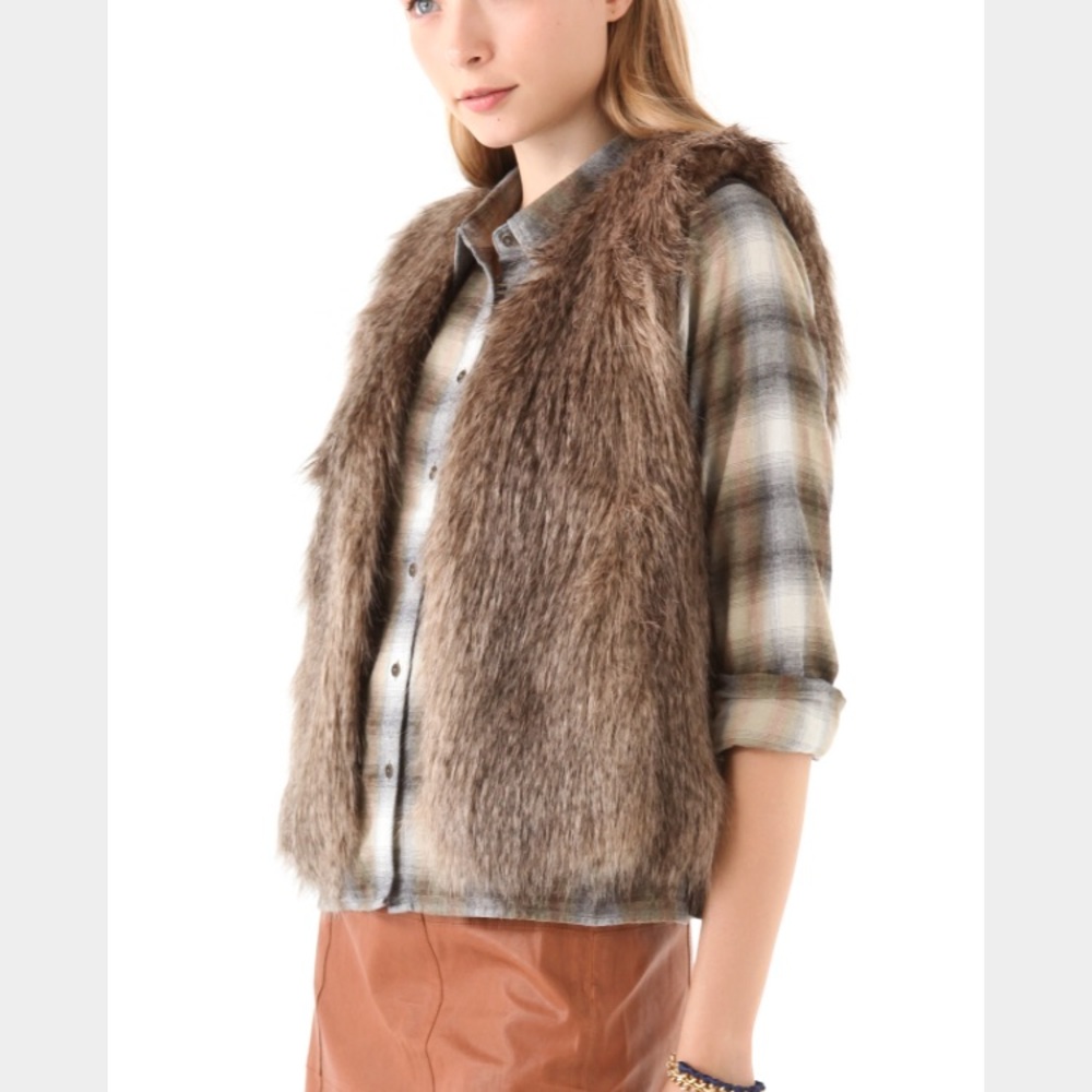 Matilda faux fur Vest Club Monaco