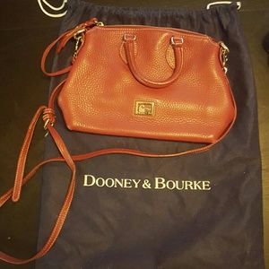 Burgundy Dooney and Burke Leather satchal