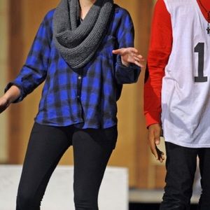 Blue and Black flannel