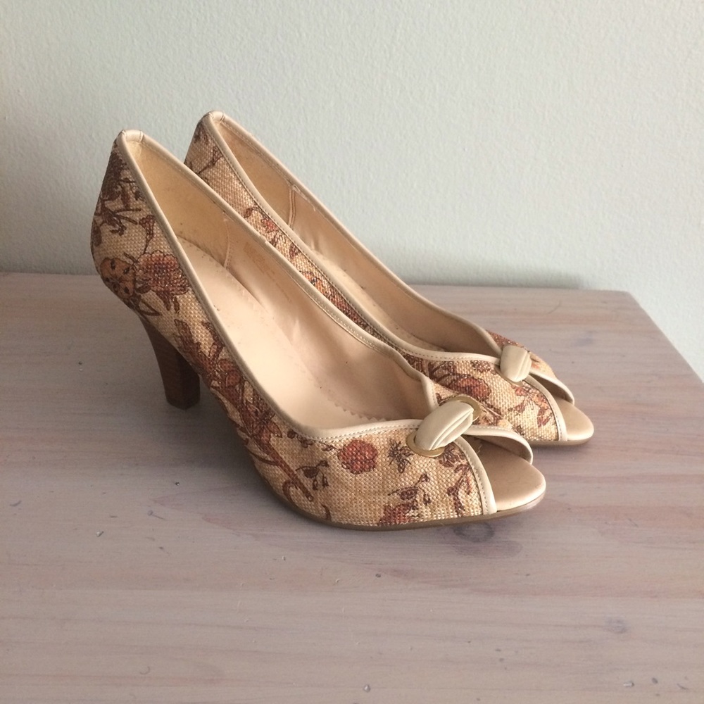 Pattern Stacked Heels Laura Ashley
