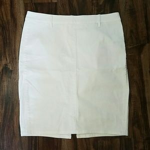 Armani Exchange White Pencil Skirt