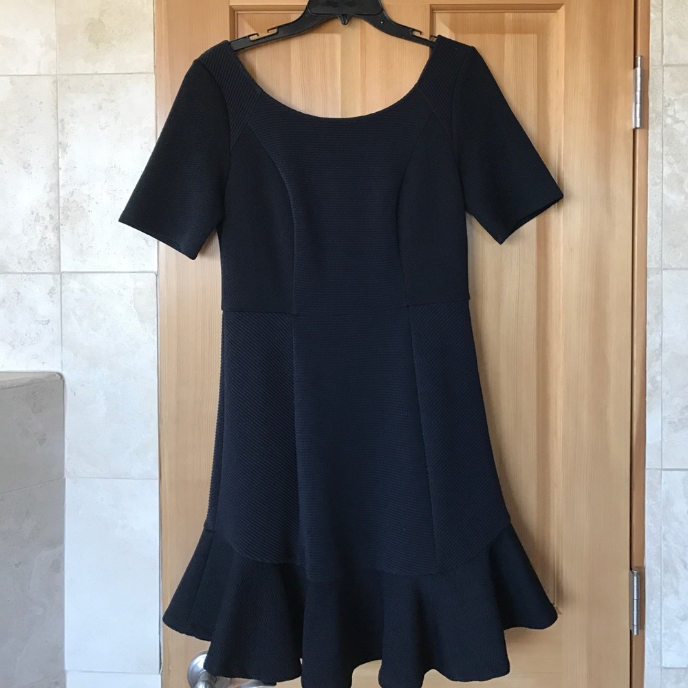 Textured Peplum Dress