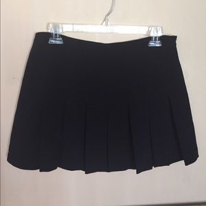 Pleated mini skirt