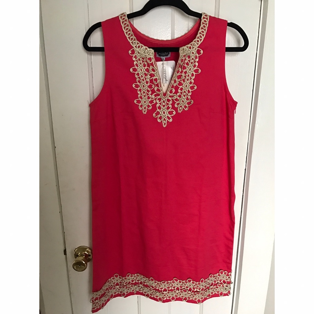 Mud Pie Blakey Shift Dress in Watermelon