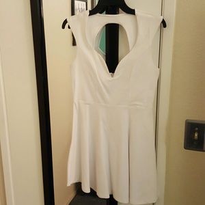 FINAL PRICE! Tobi white fit n flare dress FINAL PRICE! Tobi white fit n flare dress