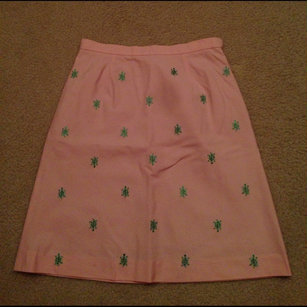 Brooks Brothers Pink Turtle Skirt