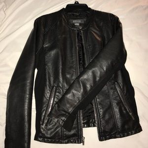 Faux leather jacket