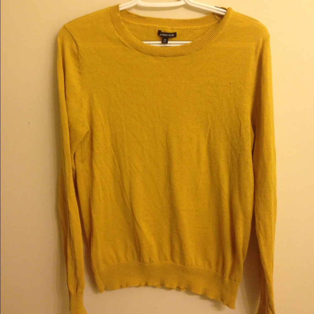 WhoWhatWear Mustard Yellow Long Sleeve