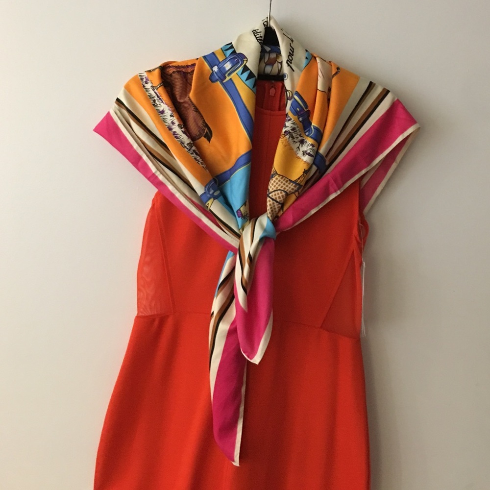 Beautiful 100% Silk Colorful Scarf