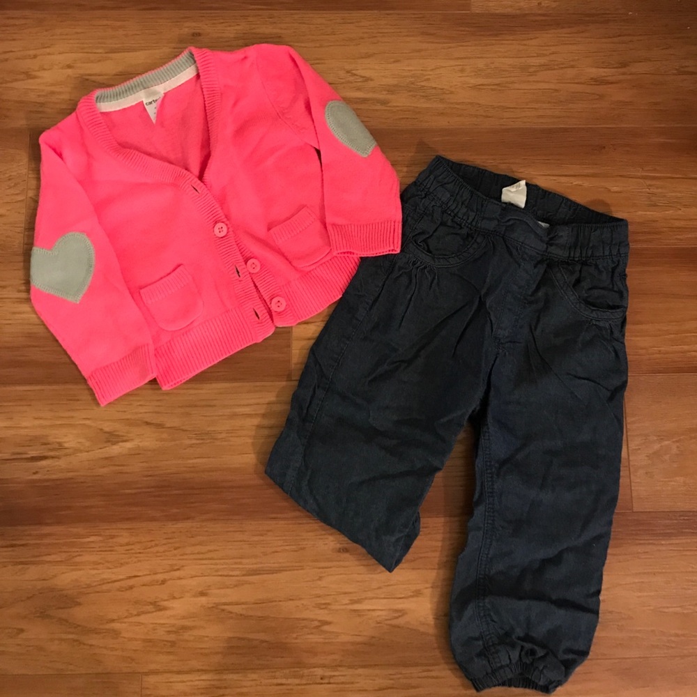 EUC Cardigan and jeans with elastic ankle!