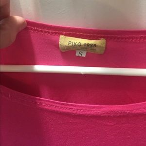 Hot Pink Piko Top Size S