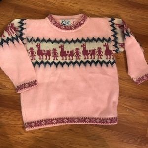 Alpaca kids super soft sweater! Size 4-5