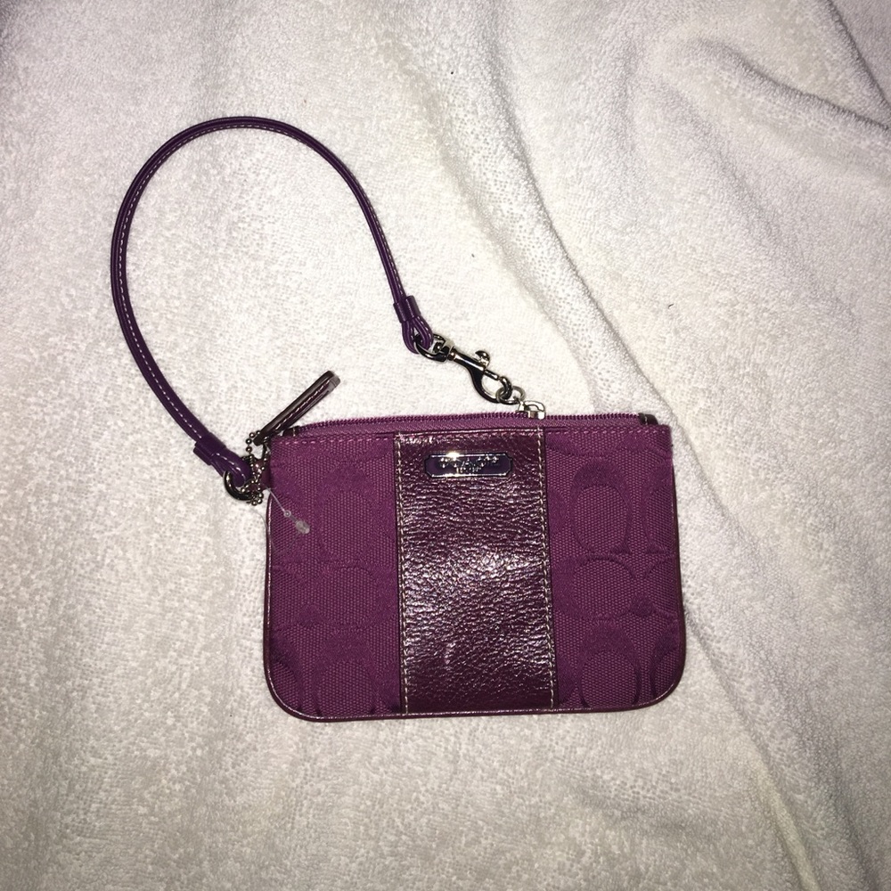 Coach Magenta Wristlet