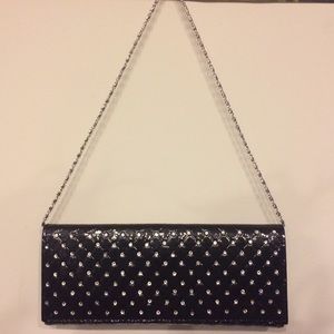 Black long shoulder bag