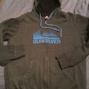 Quiksilver zip-up hooded sweatshirt