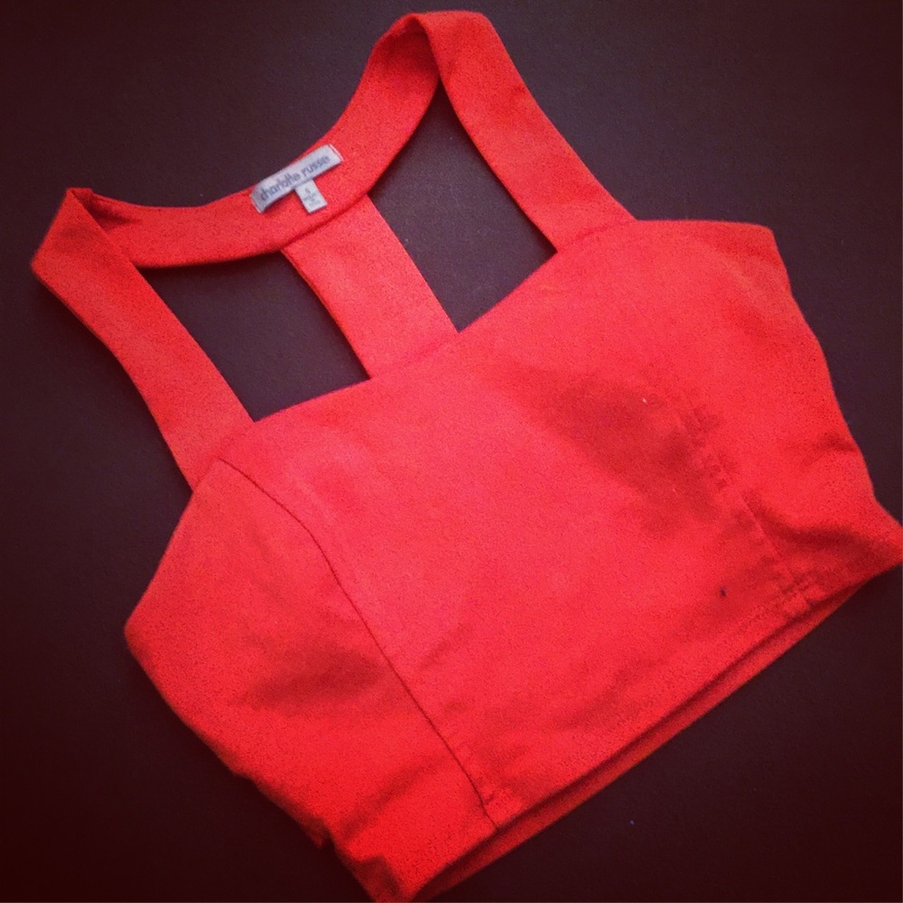Orange Crop Top