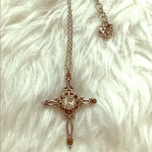 Brighton reversible cross necklace