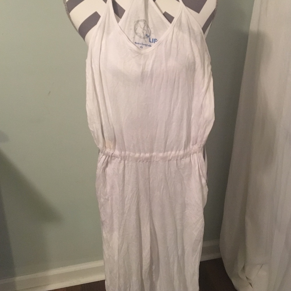 Blue Life White Romper