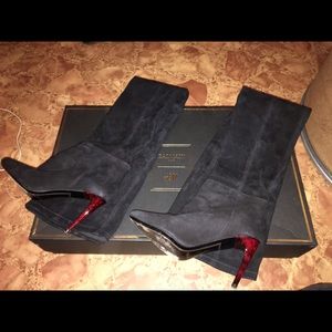 Balmain X H&M Suede Thigh High Boots