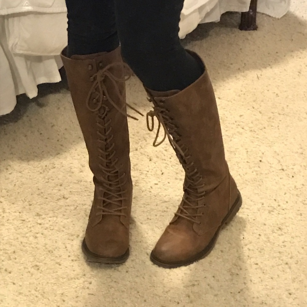 Target Size 7 Lace Up Leather Boots