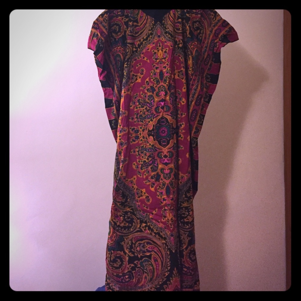 Festive and colorful J. Peterman dress