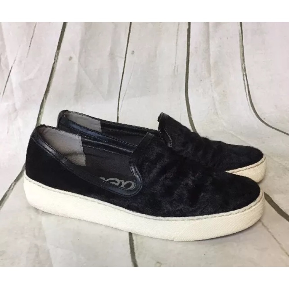SALE Sam Edelman Black Calf Hair Becker Sneaker