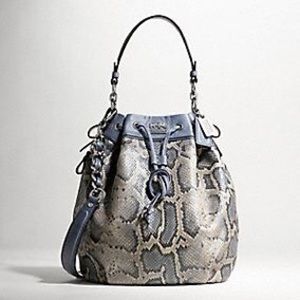 Coach Madison Embossed Python Mariell Tote